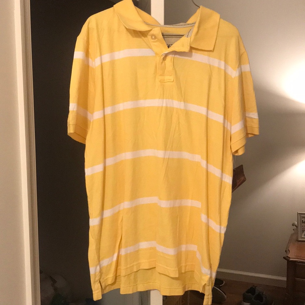 Urban Pipeline yellow striped polo